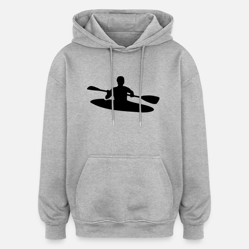 Kayak - Oversized Unisex Hoodie - heather grey