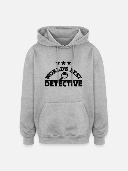 Detective - Oversized Unisex Hoodie - heather grey