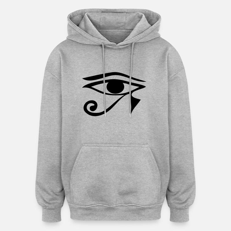 horus - Sweat à capuche oversize unisexe - gris chiné