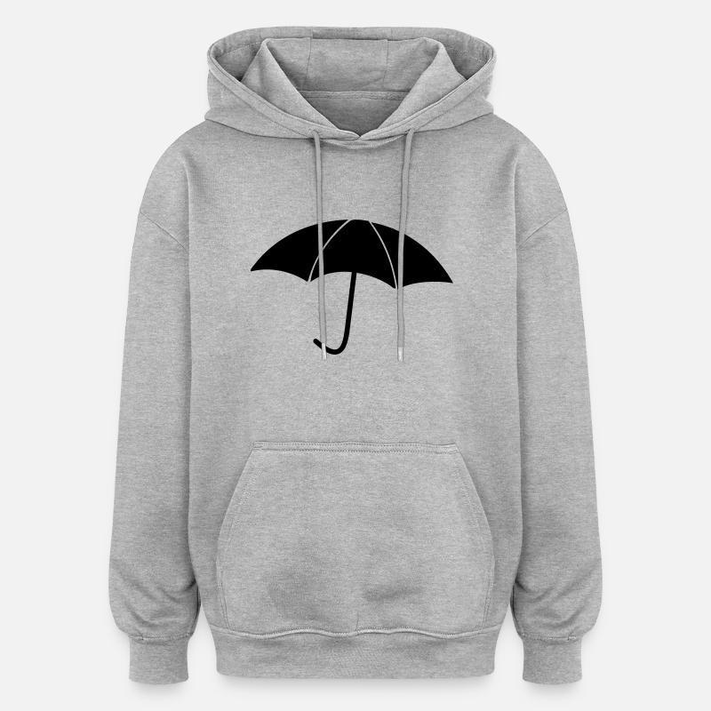 parachutes de pluie - Sweat à capuche oversize unisexe - gris chiné