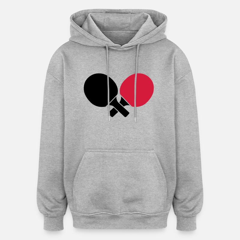 Table Tennis - Sweat à capuche oversize unisexe - gris chiné