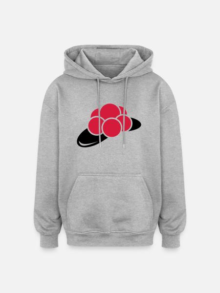 Bollenhut - Oversized Unisex Hoodie - Grau meliert
