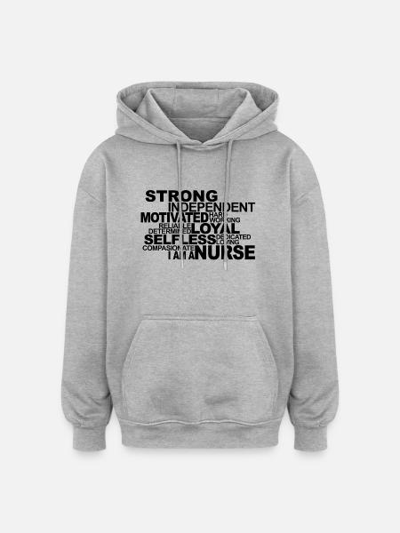 Beste Krankenschwester! - Oversized Unisex Hoodie - Grau meliert