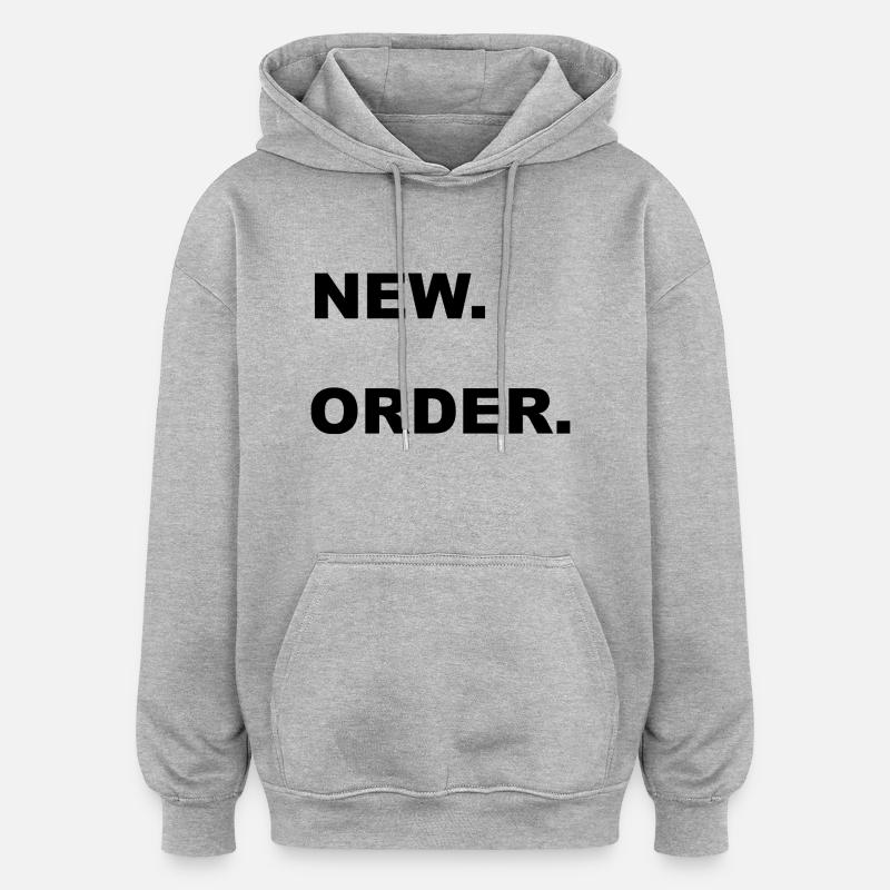 NOUVELLE COMMANDE - Sweat à capuche oversize unisexe - gris chiné