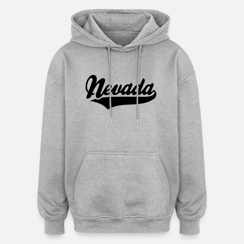 Nevada - Oversized Unisex Hoodie - Grau meliert
