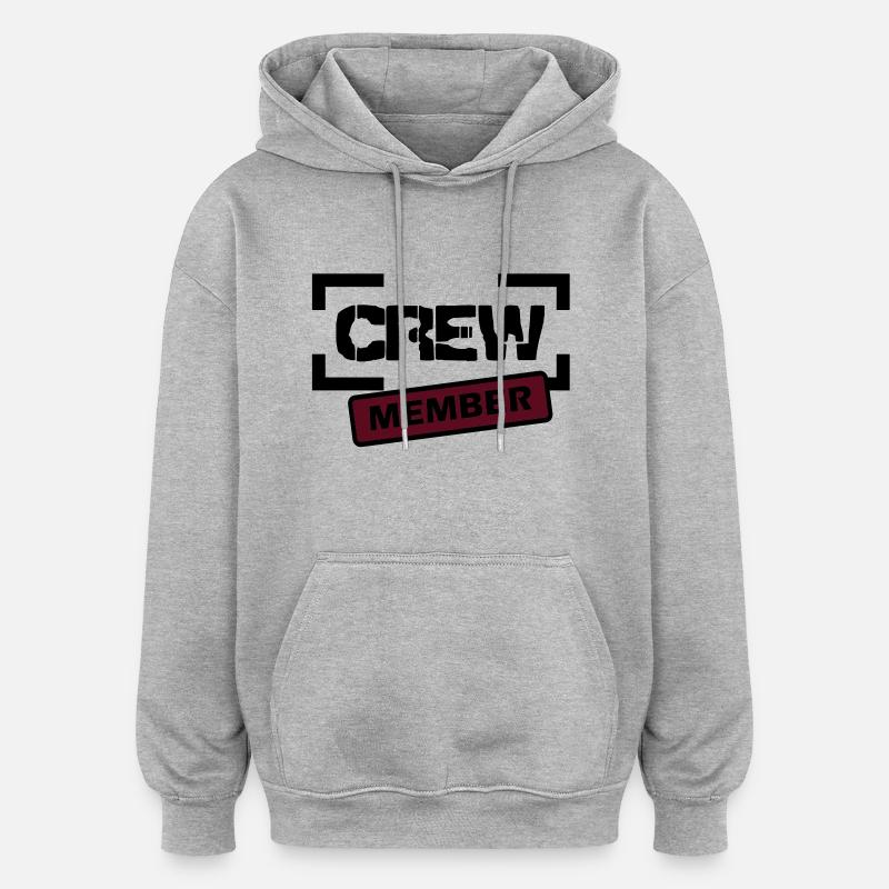 membre de l'équipage - Sweat à capuche oversize unisexe - gris chiné