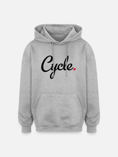 cycling - Oversized Unisex Hoodie - heather grey