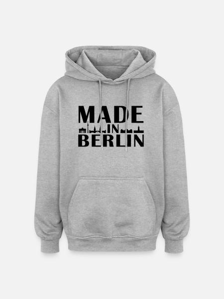 Berlin - Oversized Unisex Hoodie - heather grey