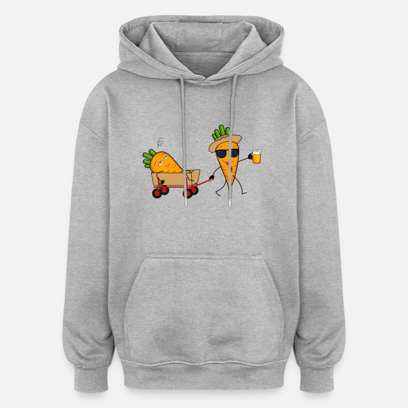 Marpinger Morde - Oversized Unisex Hoodie - Grau meliert