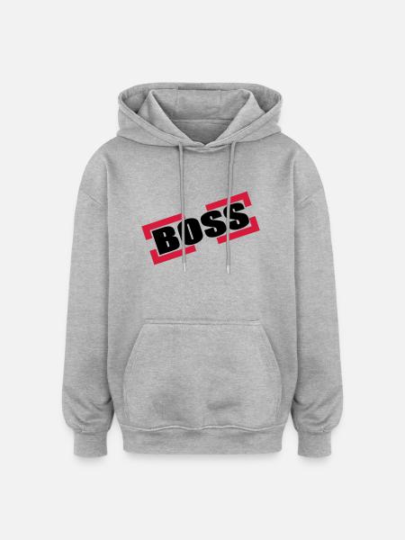 Capo - Sweat à capuche oversize unisexe - gris chiné