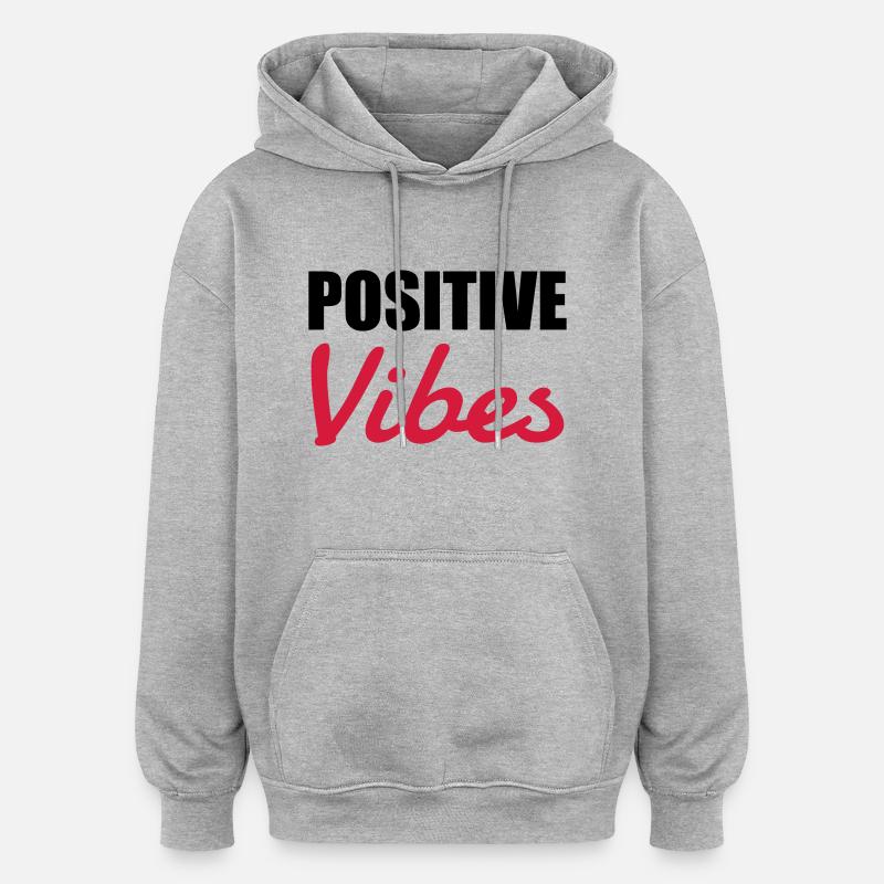 Cannabis / Drogen / Haschisch / Alkohol / Weed - Oversized Unisex Hoodie - Grau meliert