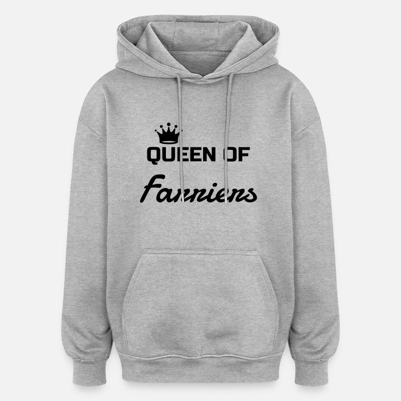 Maréchal-Ferrant / Maréchal ferrant / Métier / Job - Sweat à capuche oversize unisexe - gris chiné