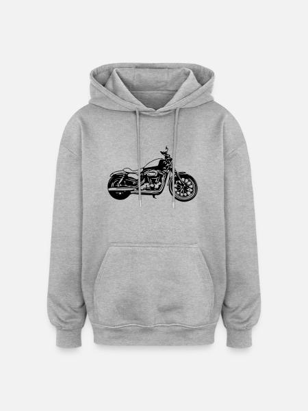 sportster_883 - Oversized Unisex Hoodie - Grau meliert