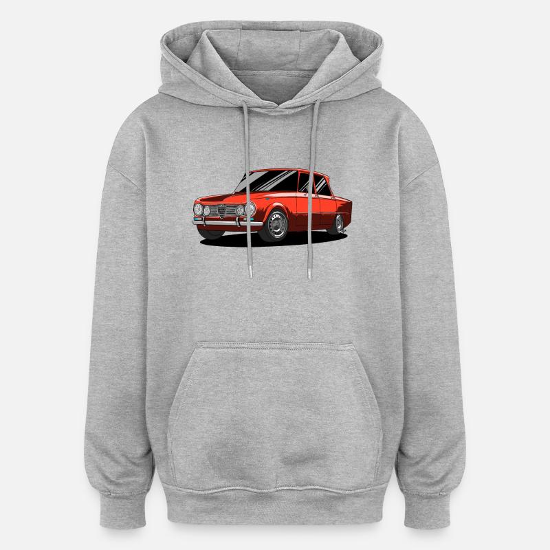 Giulia Rossa Sprint - Sweat à capuche oversize unisexe - gris chiné