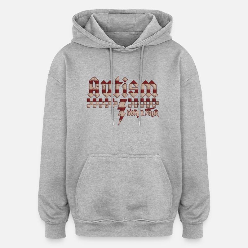 Autism awareness different different better - Oversized Unisex Hoodie - heather grey