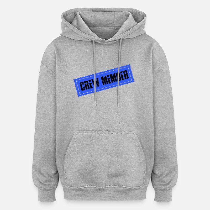 Membre d’équipage - Sweat à capuche oversize unisexe - gris chiné