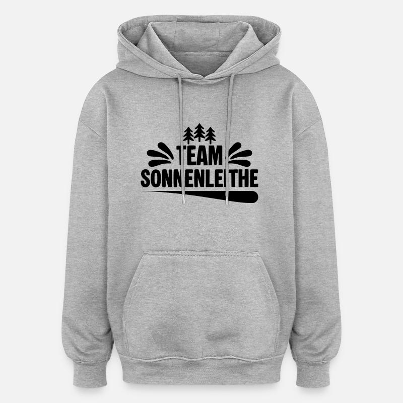 Team Schwarzenberg Sonnenleithe - Oversized Unisex Hoodie - Grau meliert