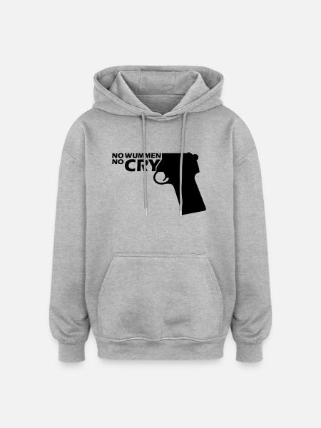 wummen - Oversized Unisex Hoodie - Grau meliert