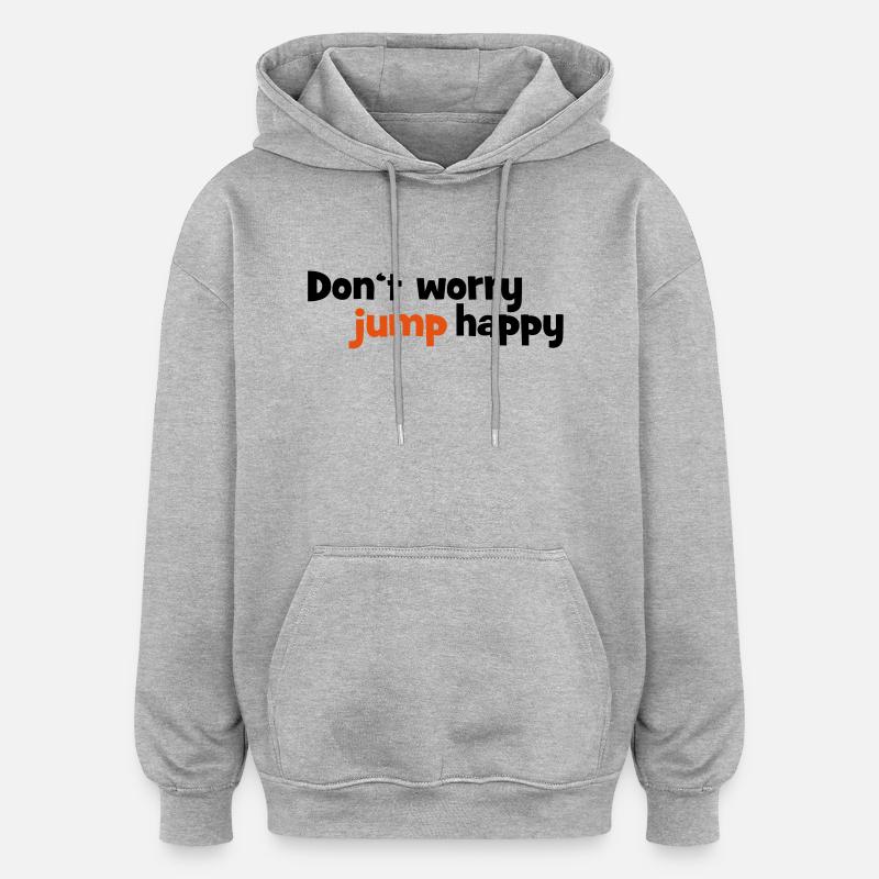 sauter - Sweat à capuche oversize unisexe - gris chiné