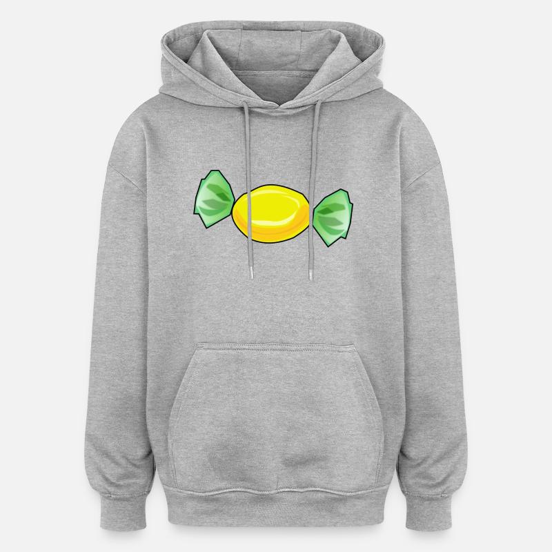 chocolate sweets candy chocolate26 - Oversized Unisex Hoodie - heather grey