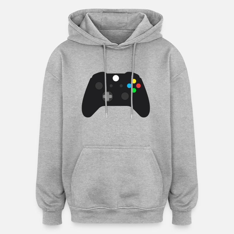 controller - Oversized Unisex Hoodie - Grau meliert