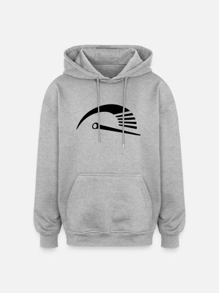 Top Speed - Oversized Unisex Hoodie - Grau meliert