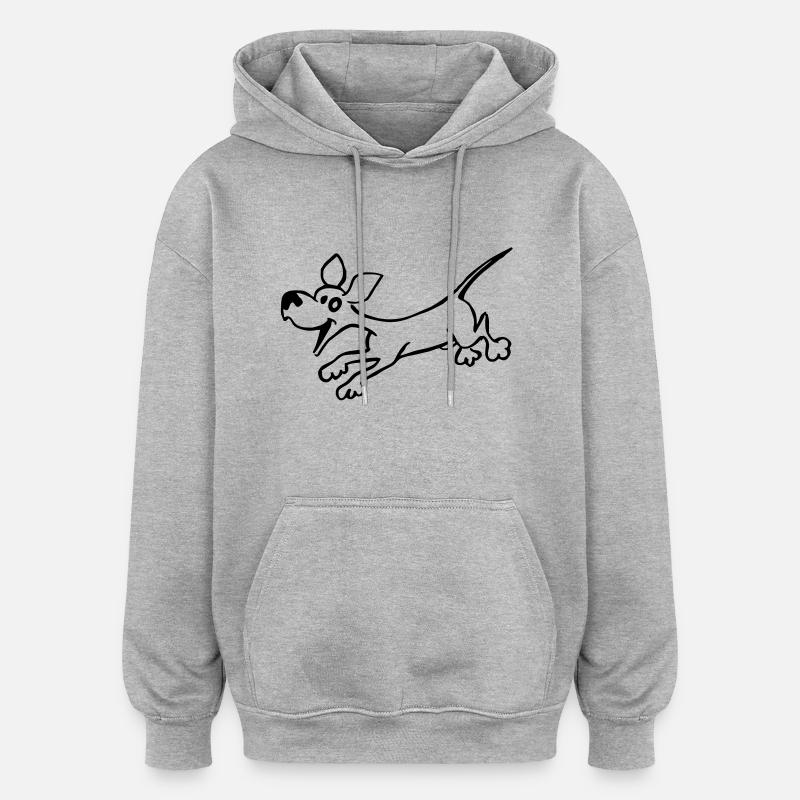 Hund - Oversized Unisex Hoodie - heather grey