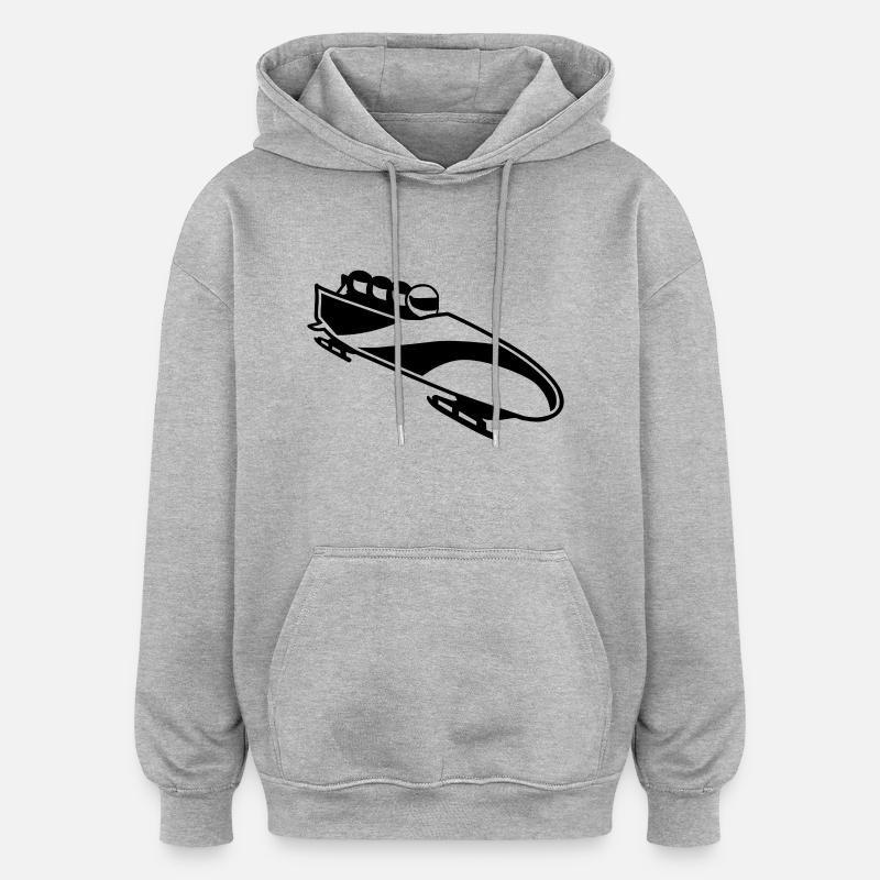 Bob - Oversized Unisex Hoodie - Grau meliert