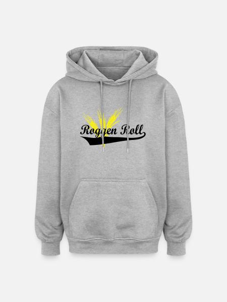Roggen Roll - Oversized Unisex Hoodie - Grau meliert