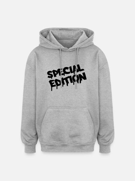 special_edition - Oversized Unisex Hoodie - heather grey