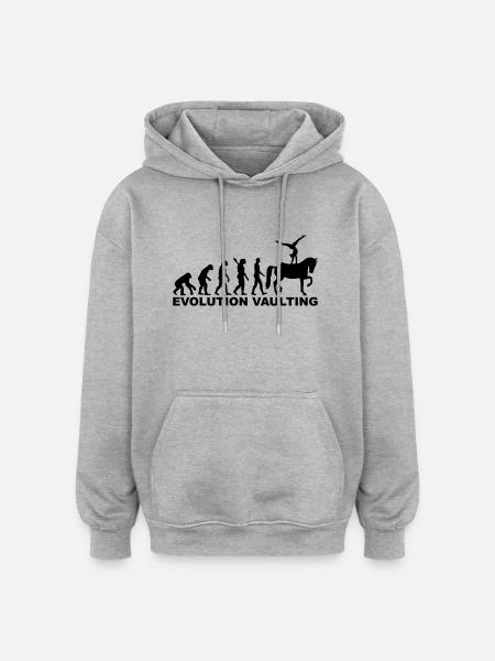 Evolution Vaulting - Oversized Unisex Hoodie - heather grey