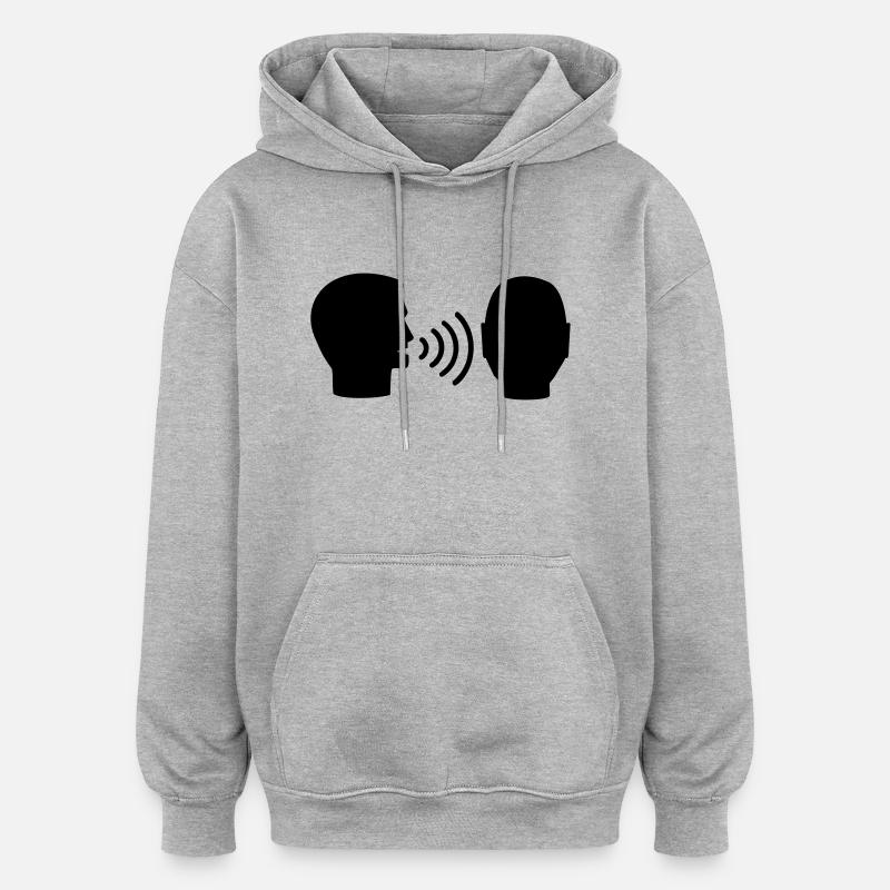 Logopäde - Oversized Unisex Hoodie - Grau meliert