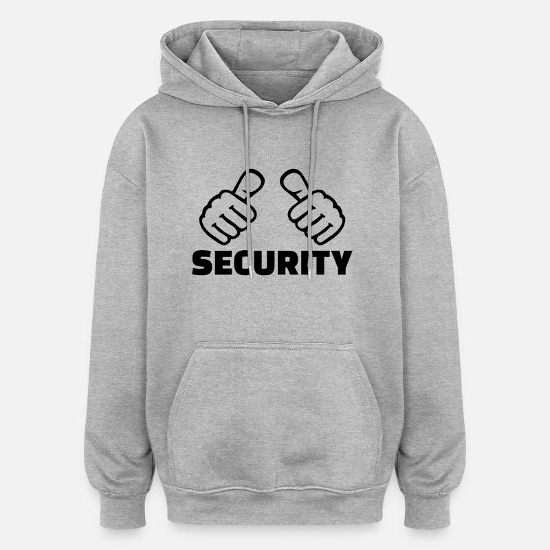 Security - Oversized Unisex Hoodie - heather grey