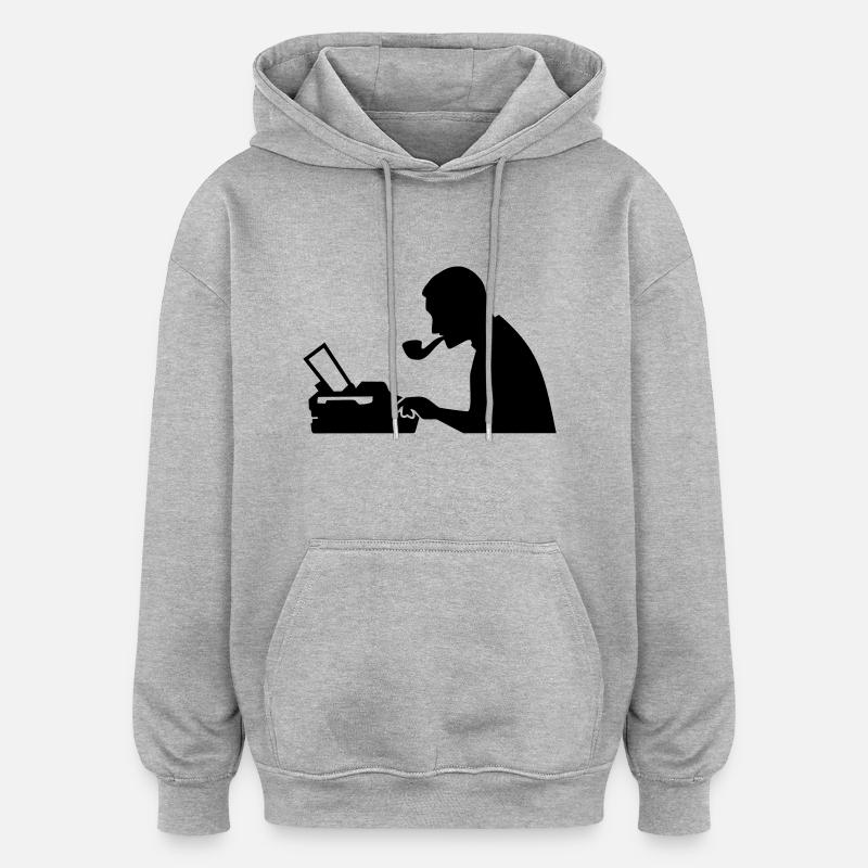 Journalist - Oversized Unisex Hoodie - Grau meliert