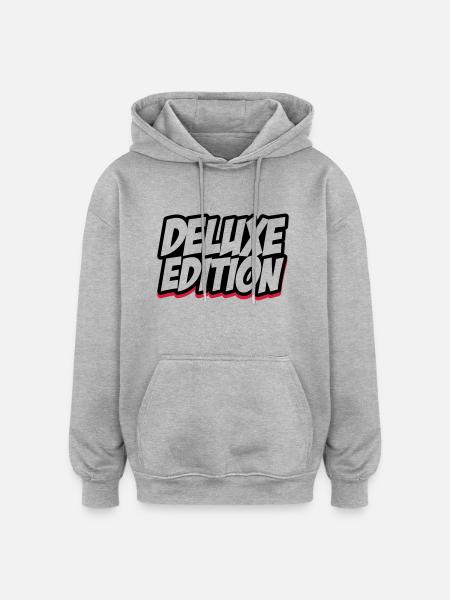 deluxe_edition_002 - Oversized Unisex Hoodie - Grau meliert