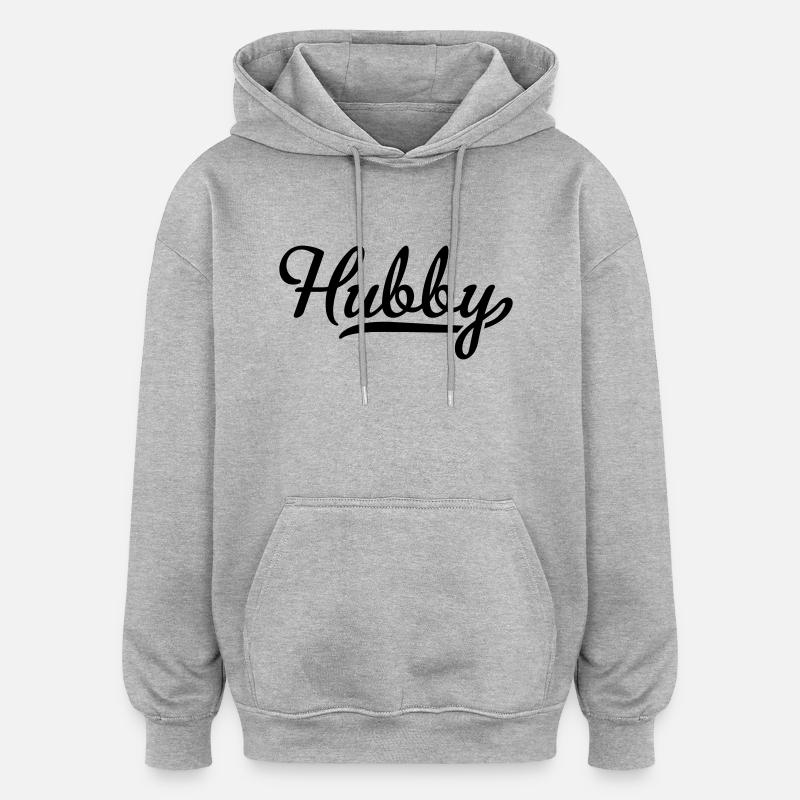 Mari - Sweat à capuche oversize unisexe - gris chiné