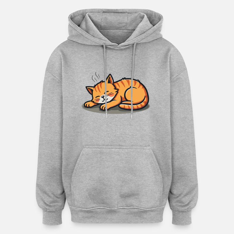 CHARGE - Sweat à capuche oversize unisexe - gris chiné