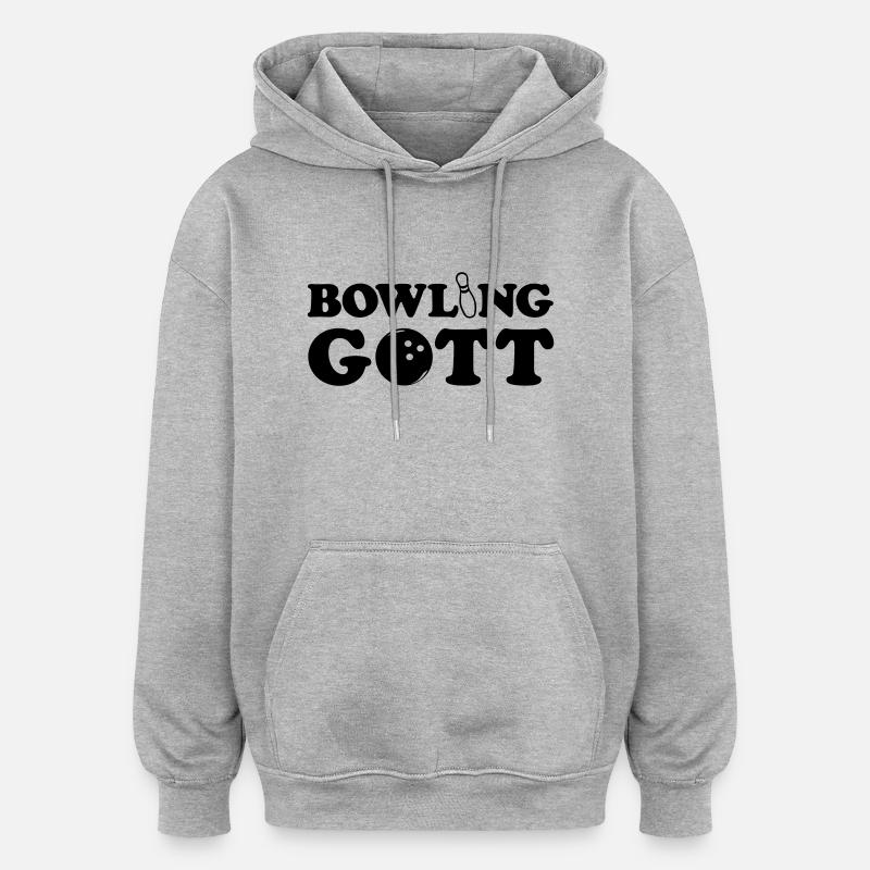 Bowling - Gott - Oversized Unisex Hoodie - Grau meliert