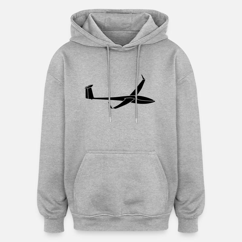 DG800 - Oversized Unisex Hoodie - Grau meliert