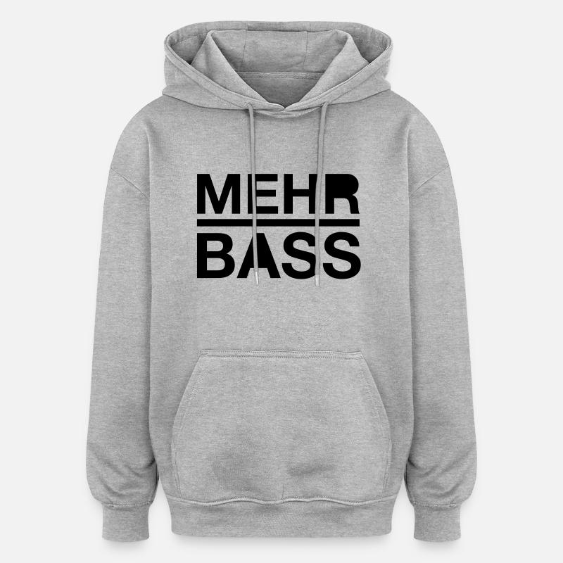 Plus basse - Sweat à capuche oversize unisexe - gris chiné