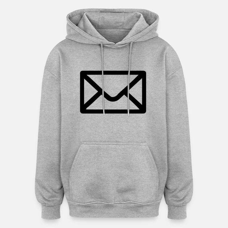 Letter envelope - Oversized Unisex Hoodie - heather grey