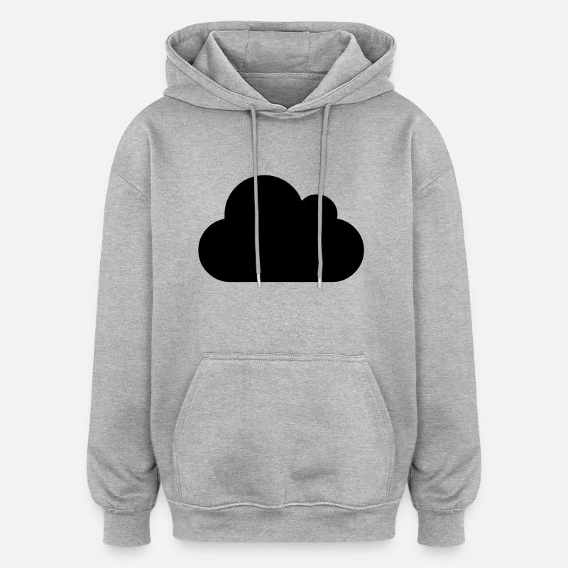 cloud - Oversized Unisex Hoodie - Grau meliert