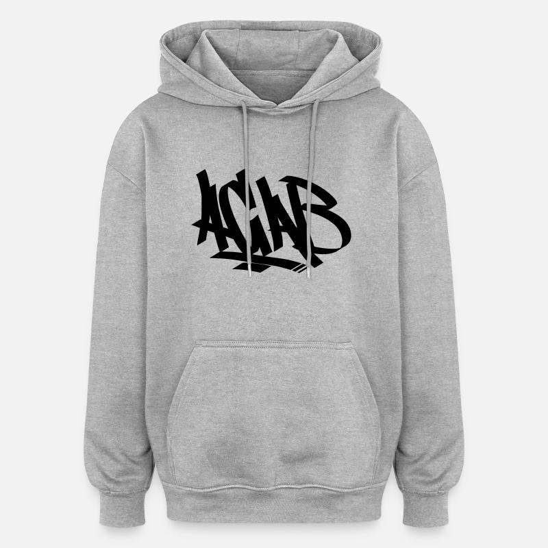 Acab - Oversized Unisex Hoodie - Grau meliert
