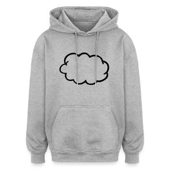 cloud - Oversized Unisex Hoodie - heather grey - Front - Noah (186cm)