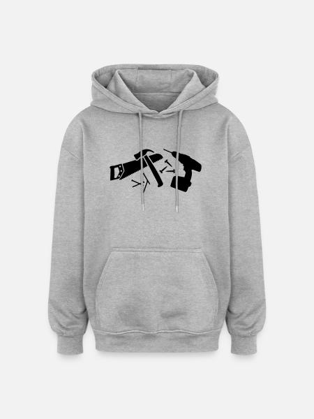 Tools - Oversized Unisex Hoodie - heather grey