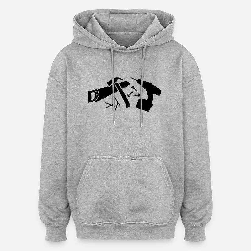 Tools - Oversized Unisex Hoodie - heather grey