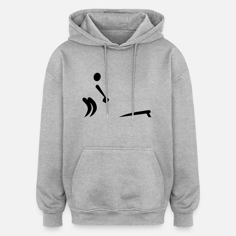 Cornhole - Oversized Unisex Hoodie - heather grey