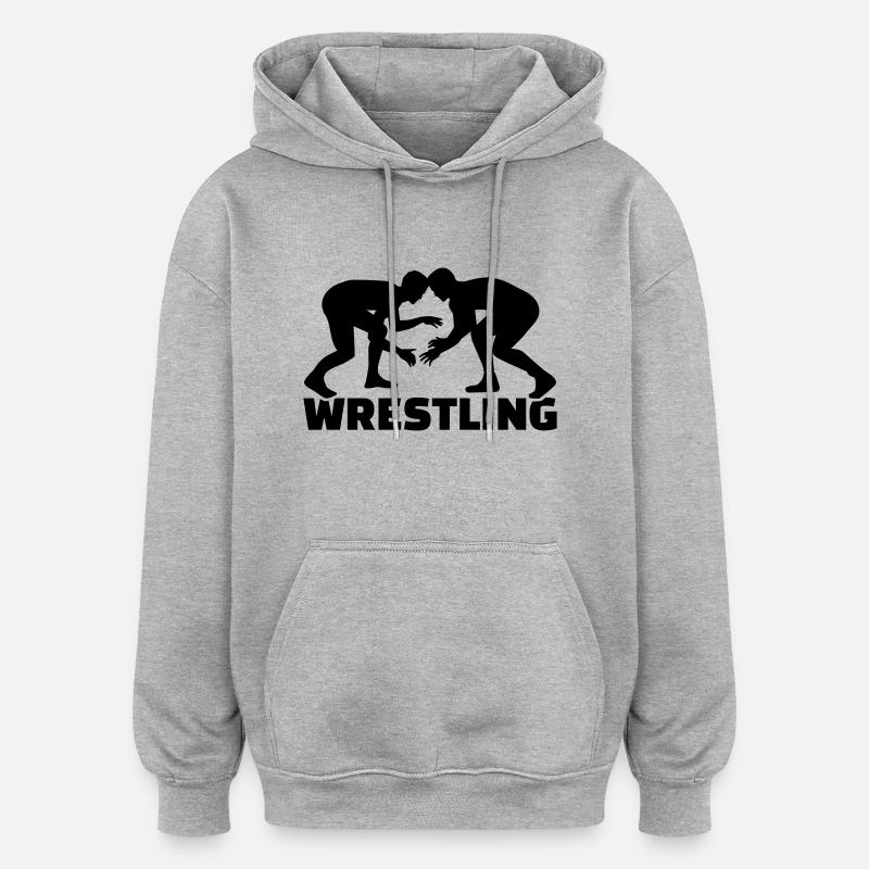 Ringen - Oversized Unisex Hoodie - Grau meliert