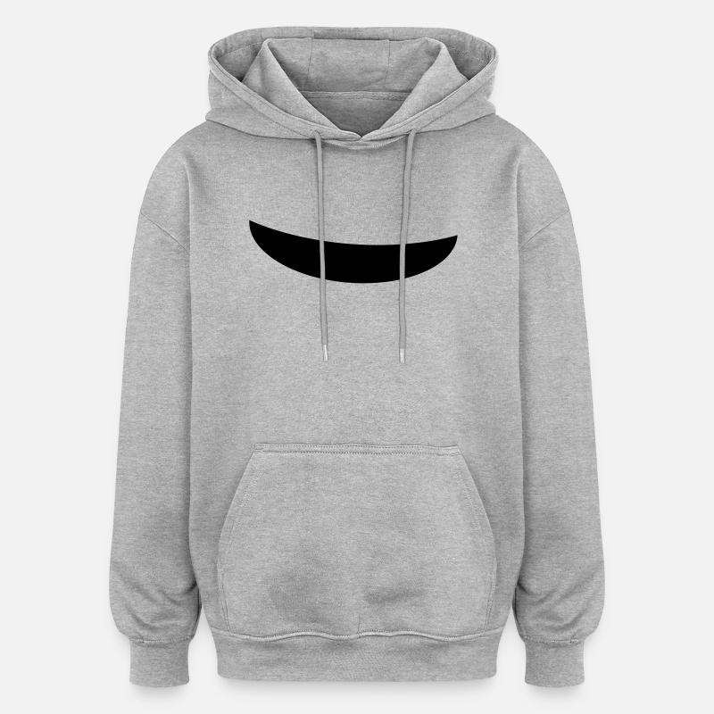 Sourire et sourire - Sweat à capuche oversize unisexe - gris chiné