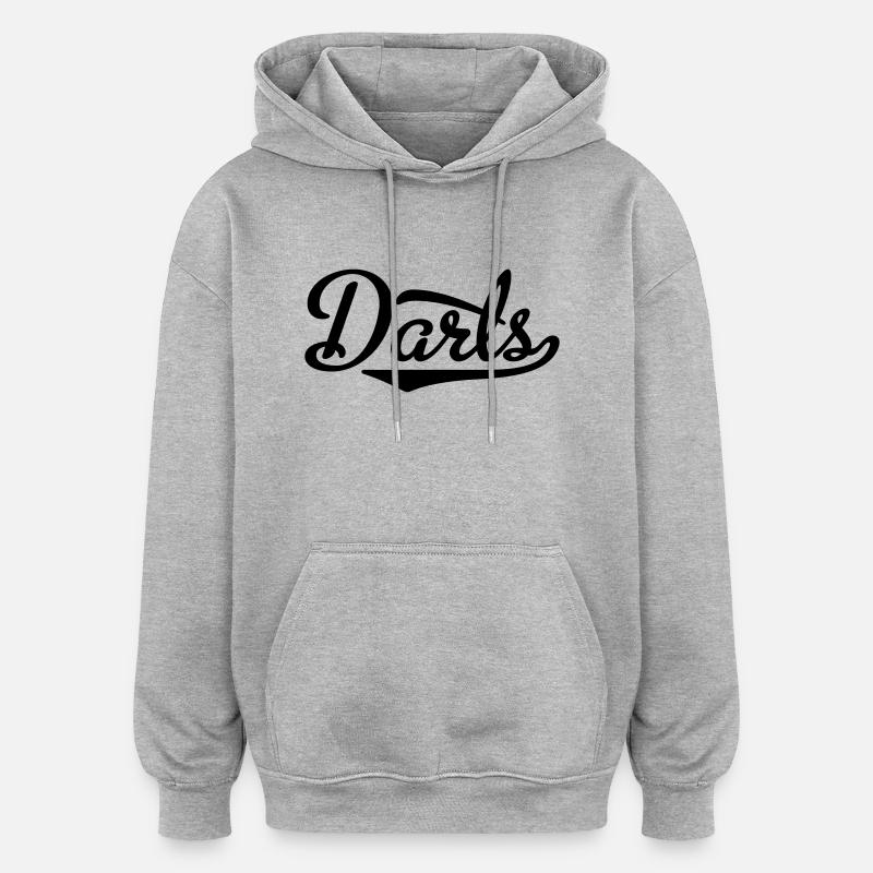 Darts - Oversized Unisex Hoodie - heather grey